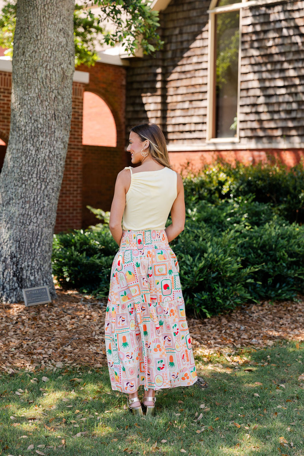 Fruit Basket Maxi Skirt