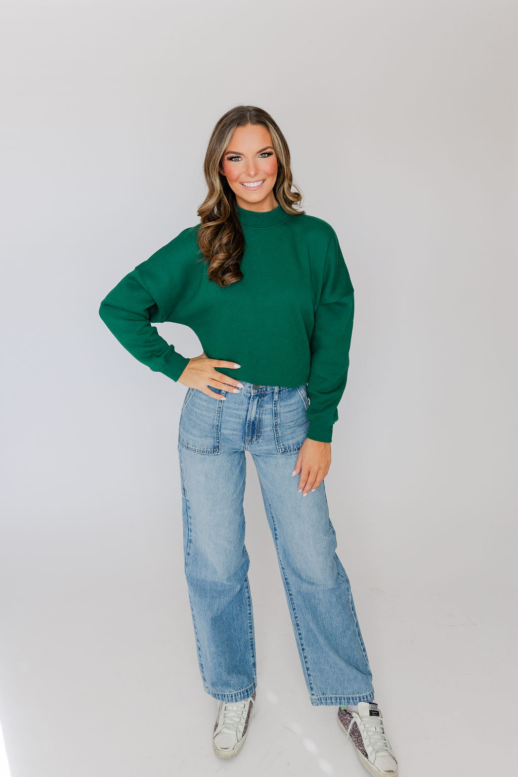 MOCK NECK SWEATER