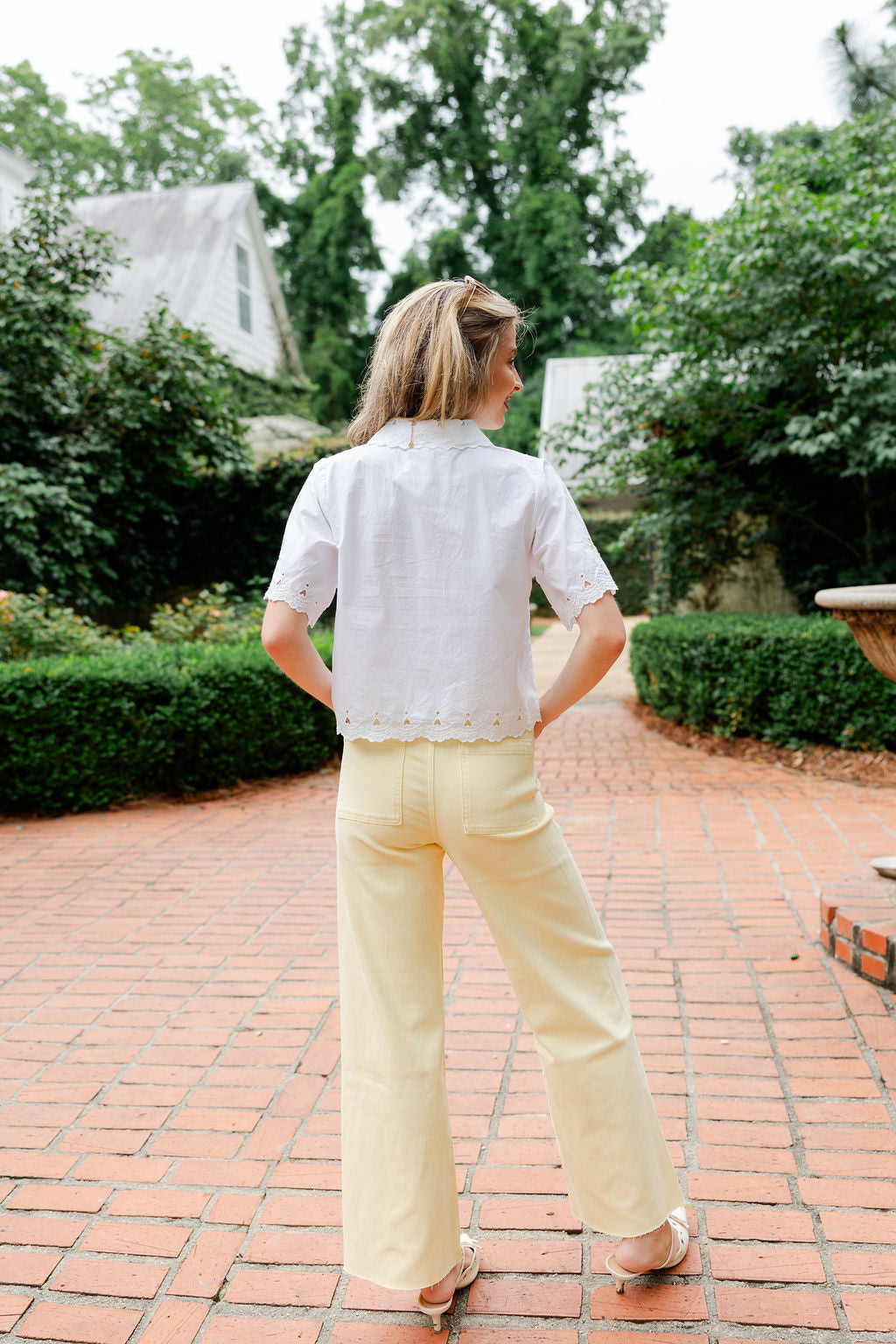 Straight Wide Leg Denim Pant