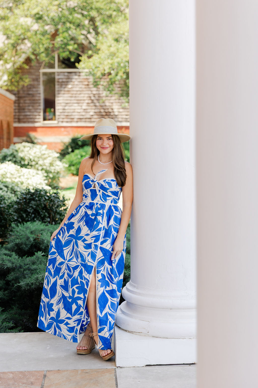 Mykonos Strapless Contrast Maxi Dress