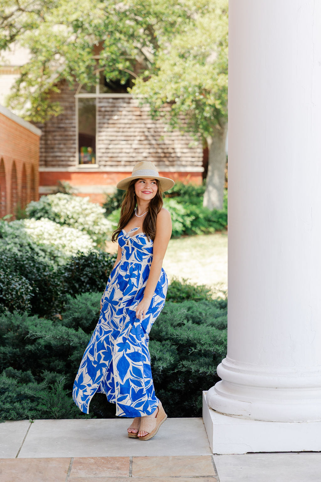 Mykonos Strapless Contrast Maxi Dress