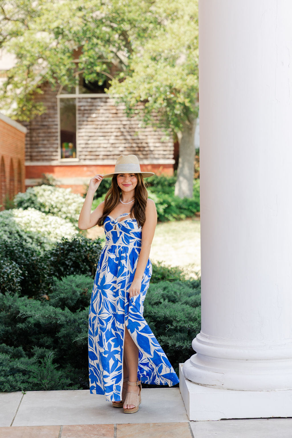 Mykonos Strapless Contrast Maxi Dress