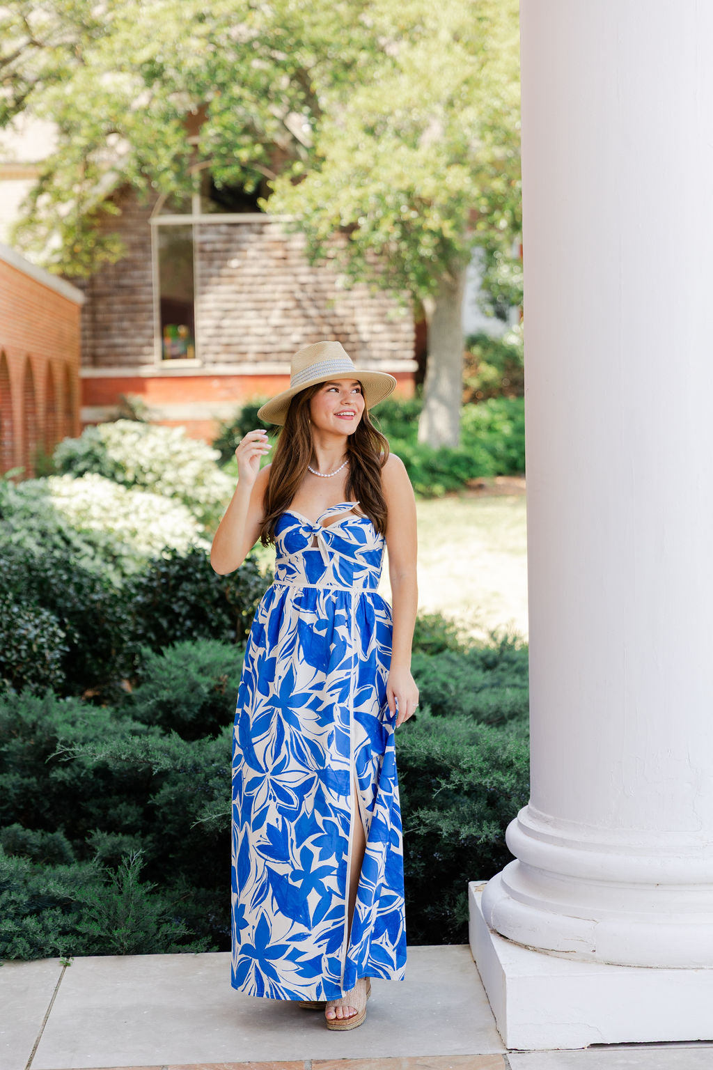 Mykonos Strapless Contrast Maxi Dress