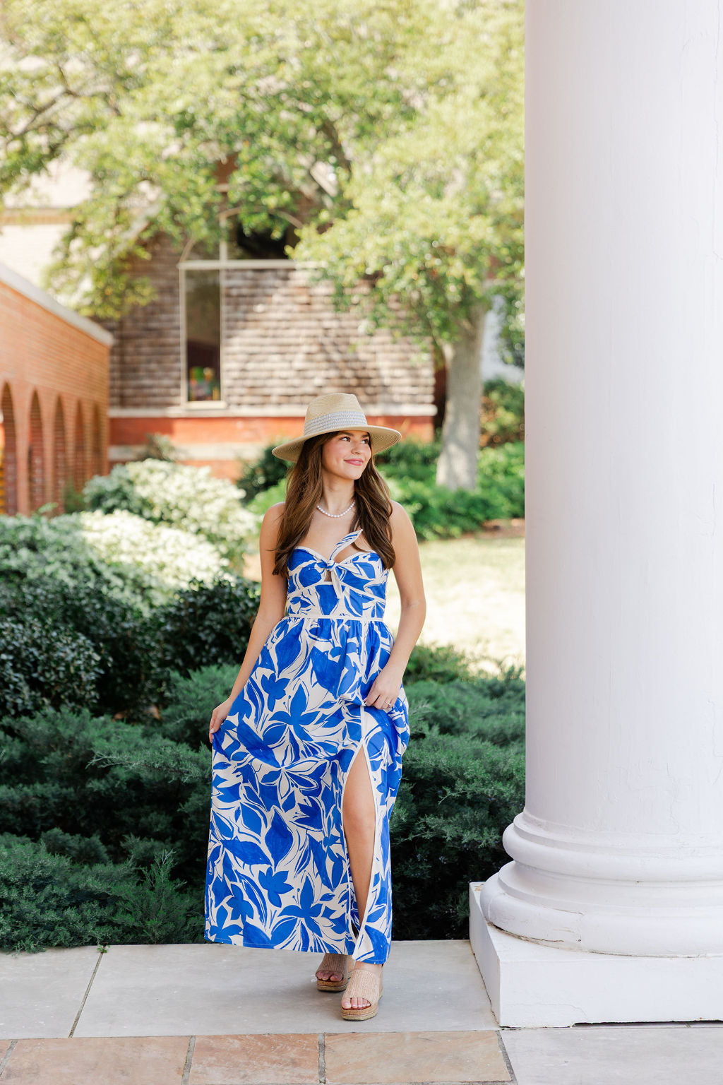 Mykonos Strapless Contrast Maxi Dress