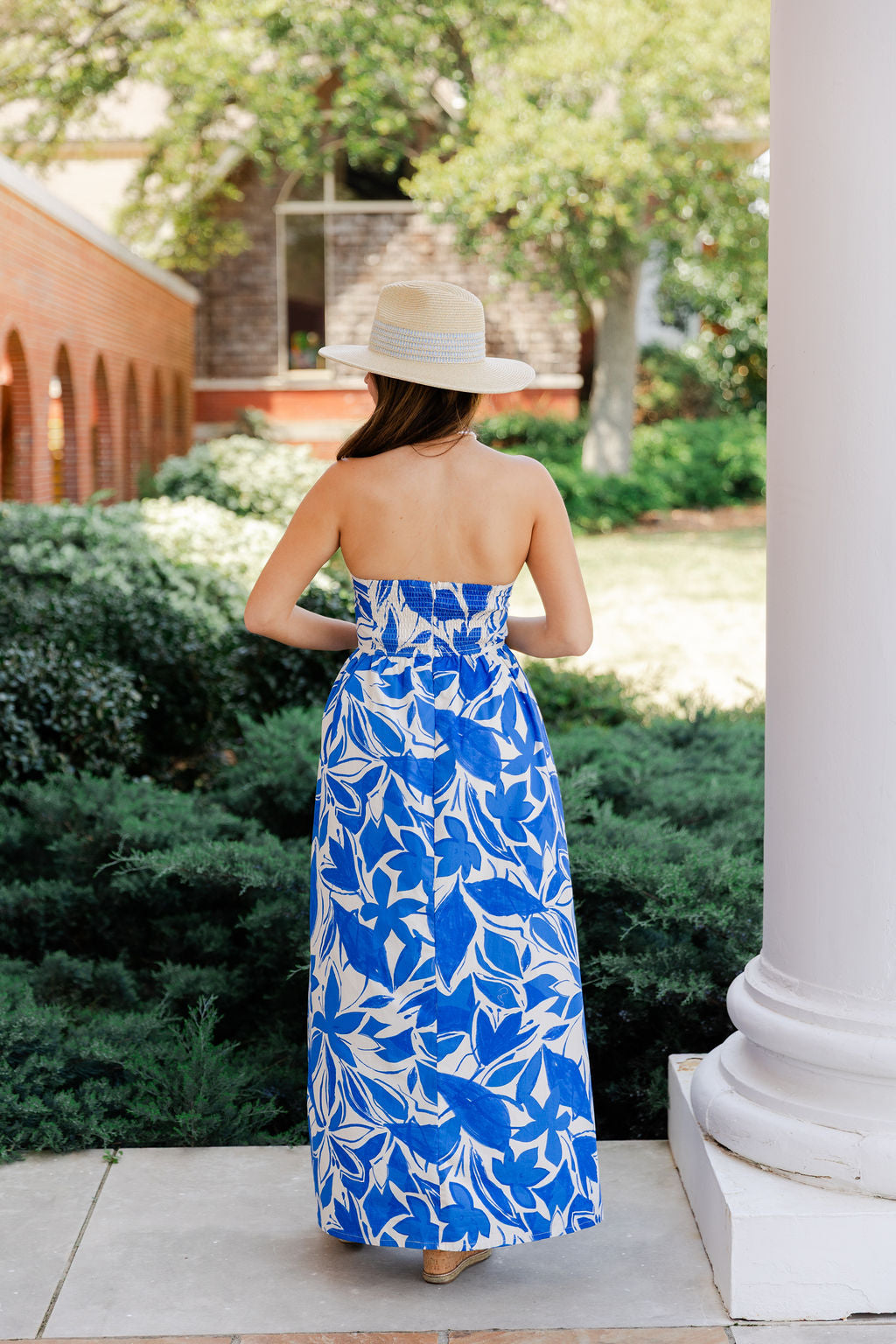 Mykonos Strapless Contrast Maxi Dress