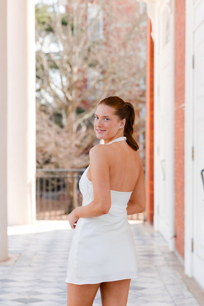 High Neck Mini Dress