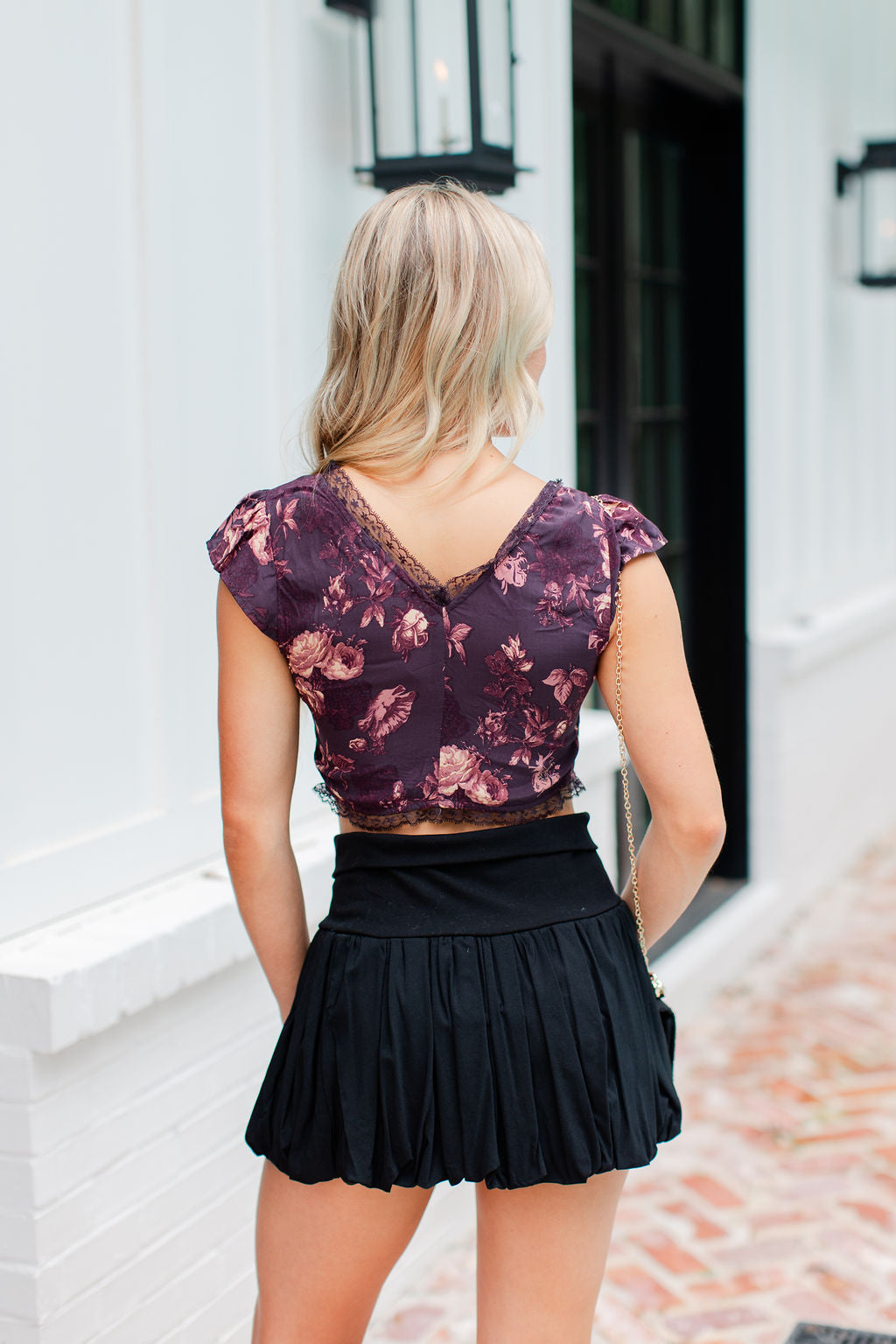MESH TIE FRONT TOP