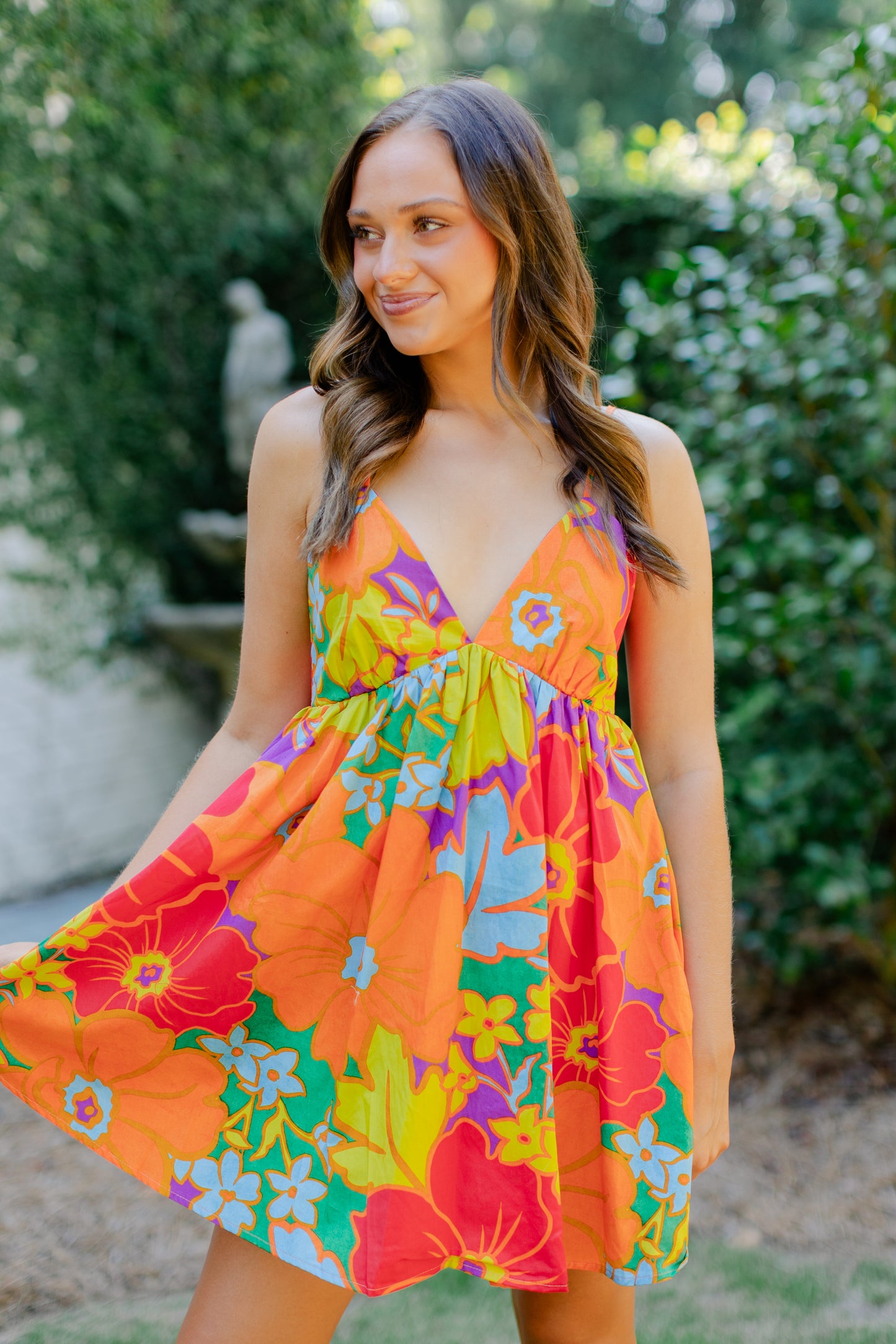 FLORAL MINI DRESS