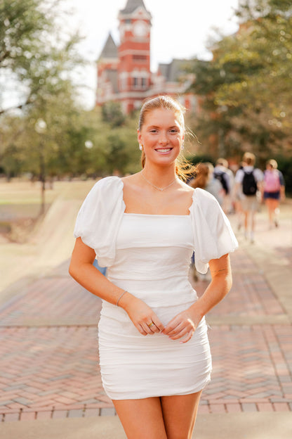 Camilia Ruched Mini Dress