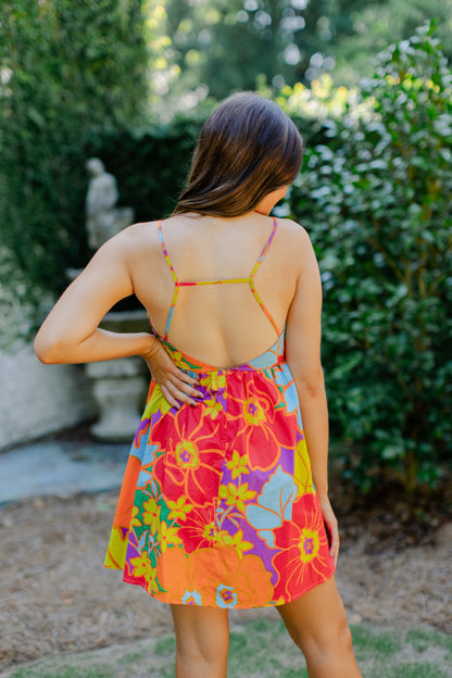 FLORAL MINI DRESS