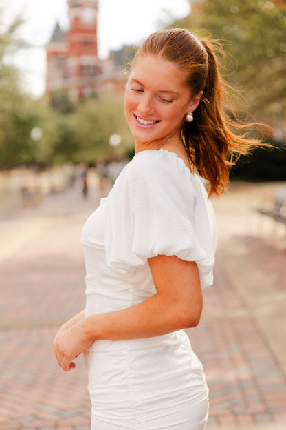 Camilia Ruched Mini Dress