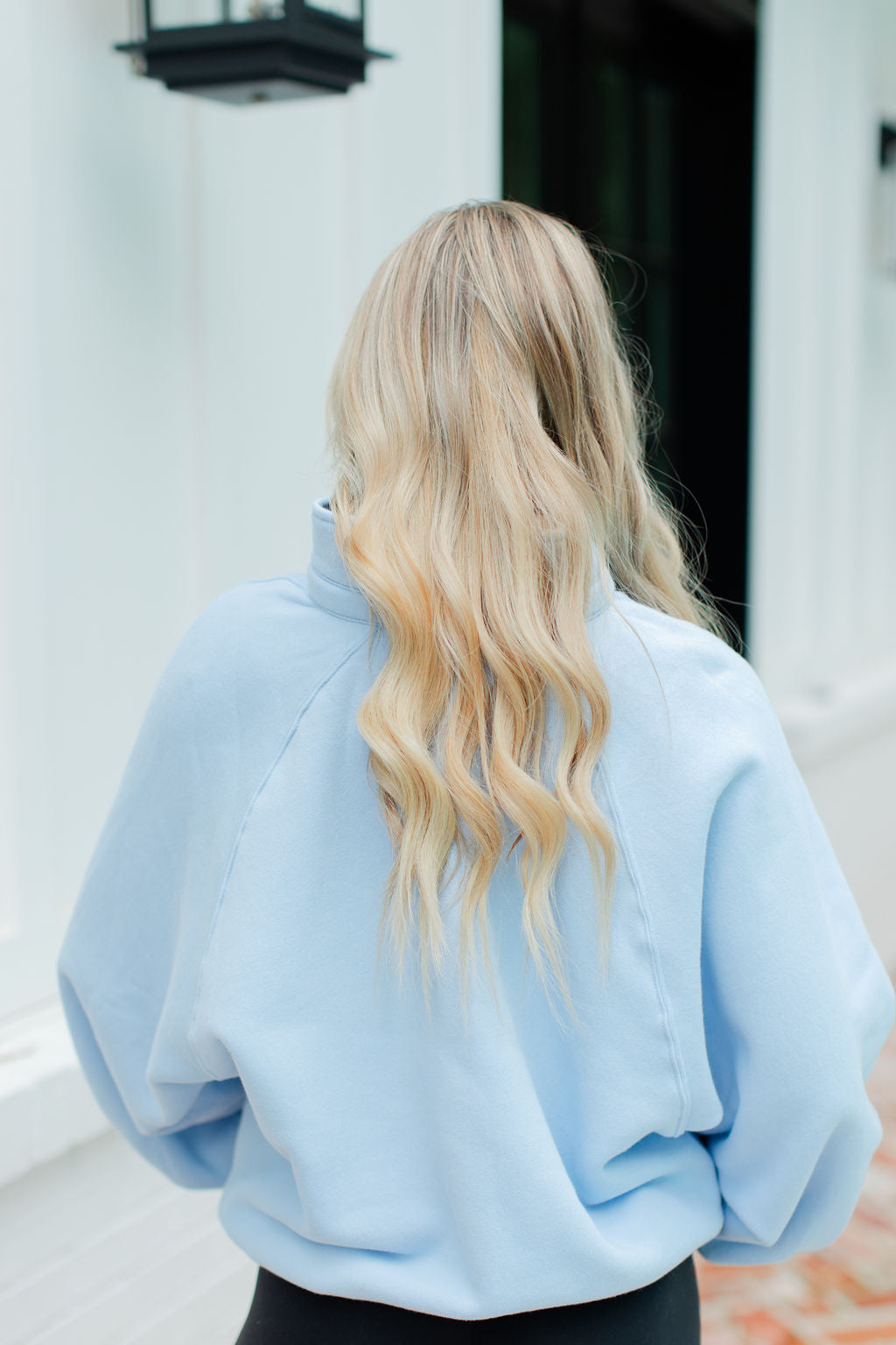 Snap Button Collared Pullover