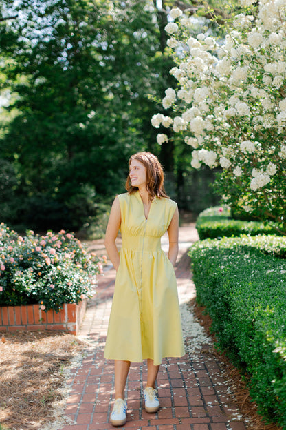 Midi Dress with Front Zipper