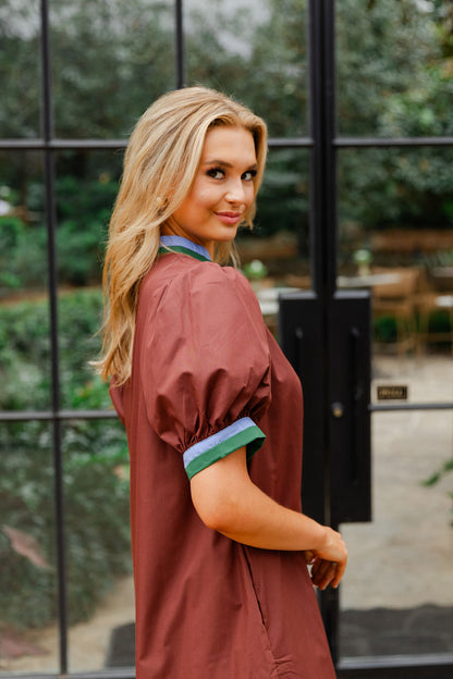 Multicolor Band Mini Dress