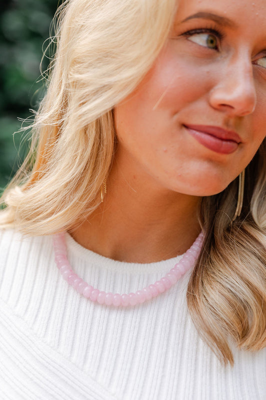 Natural Beaded Stone Necklace