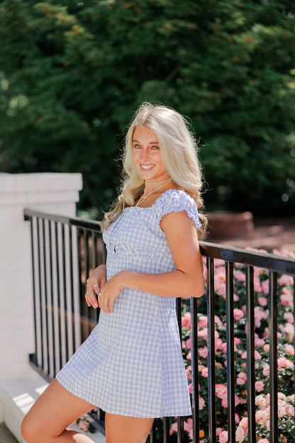 Gingham Button Up Dress
