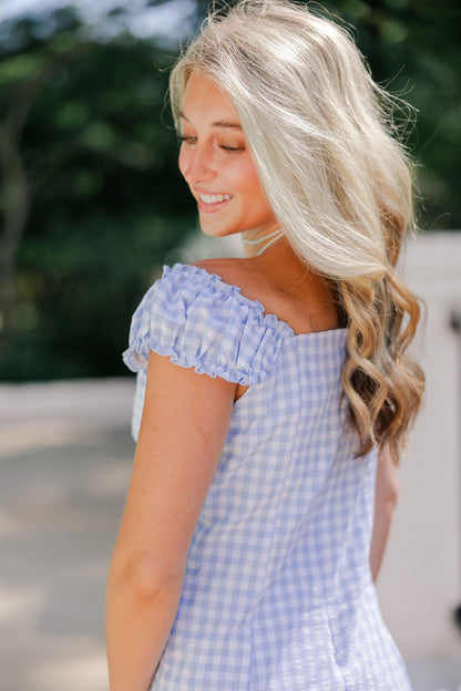 Gingham Button Up Dress