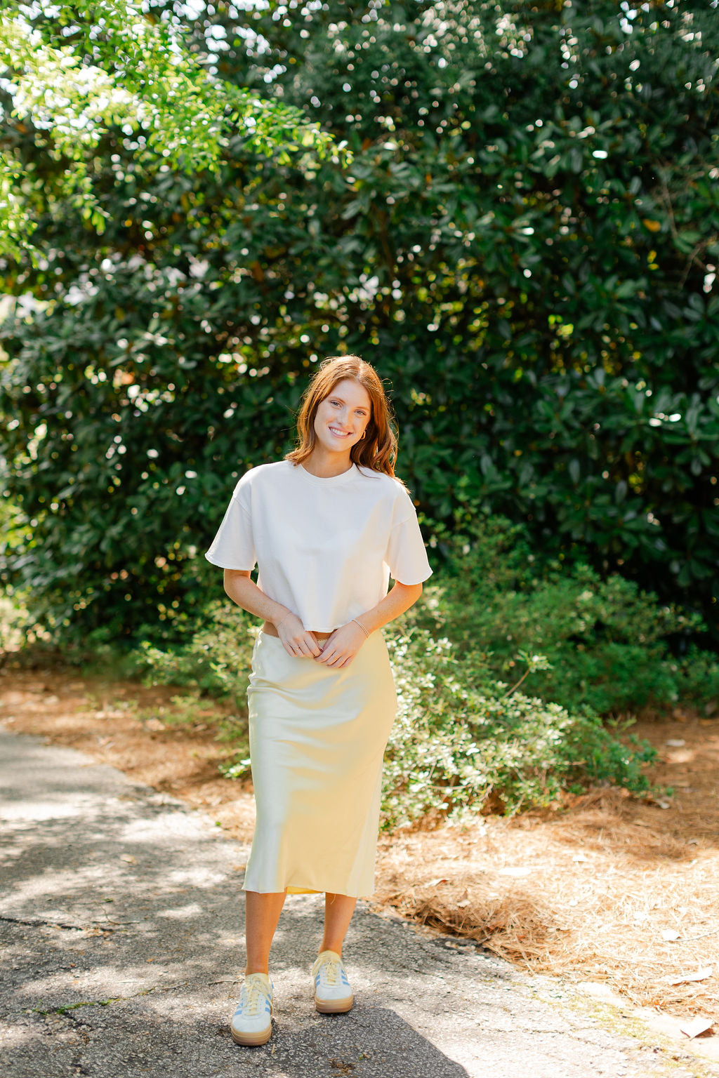 Satin Midi Skirt