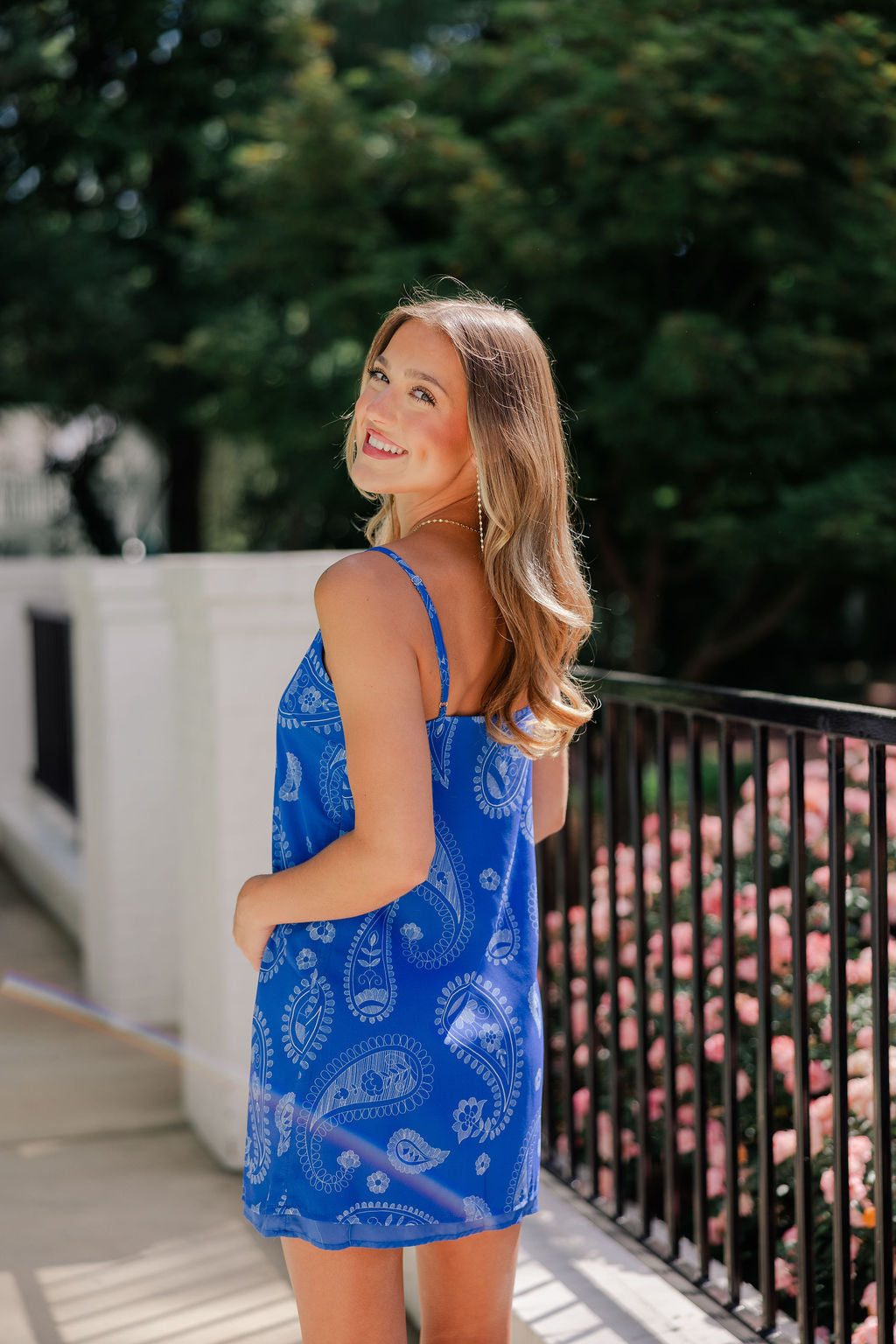 Paisley Slip Mini Dress