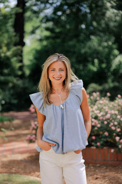 Flutter Sleeve Top