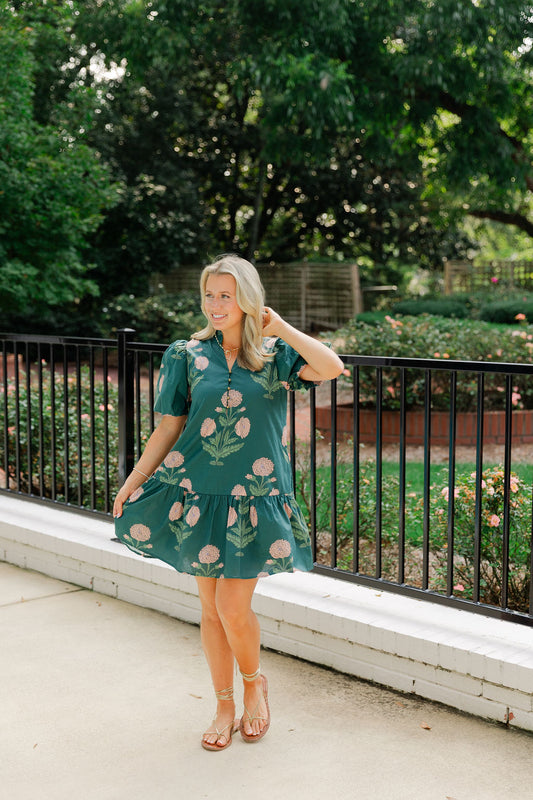 Floral Embroidered Dress