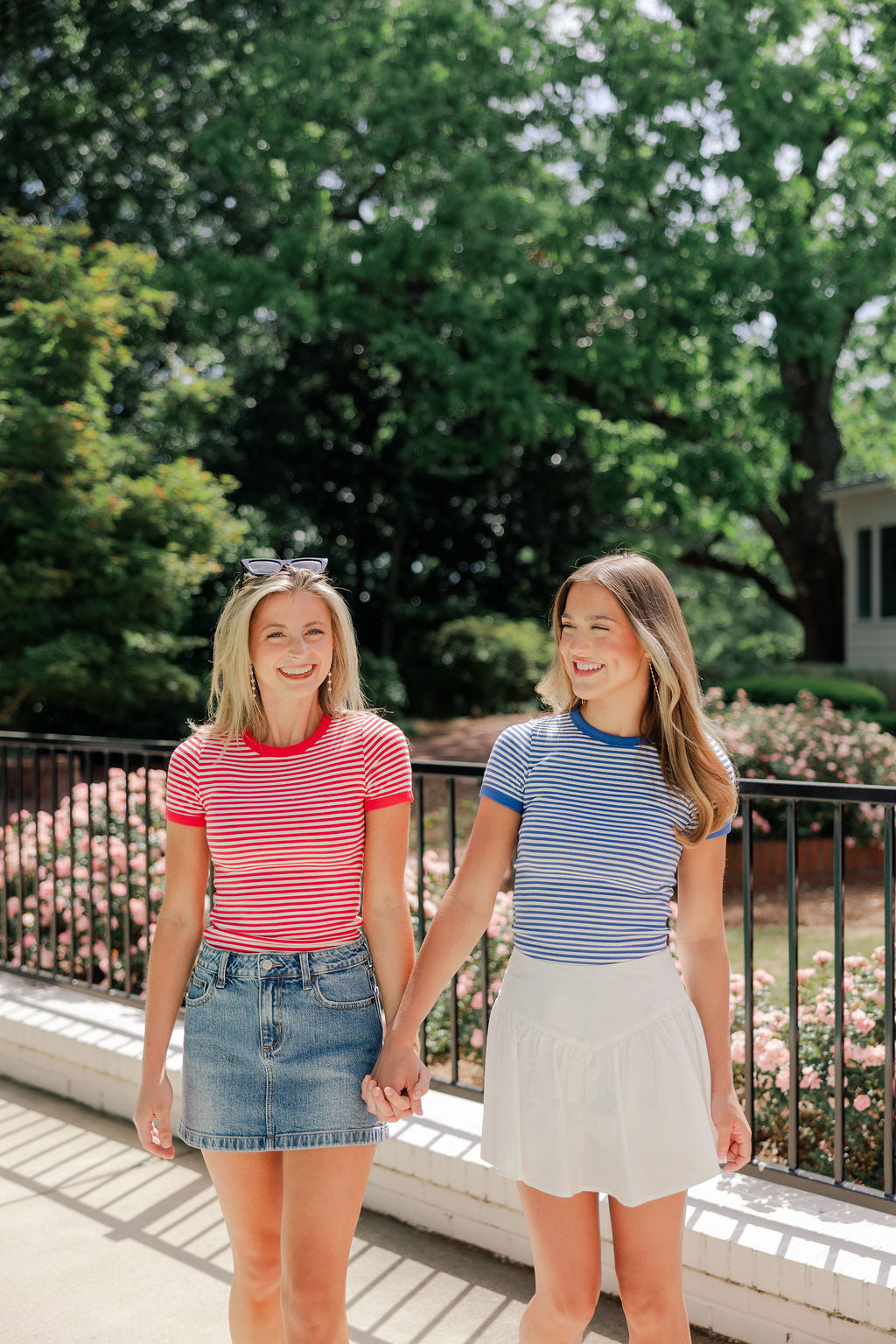 Olivia Striped Contrast Baby Tee