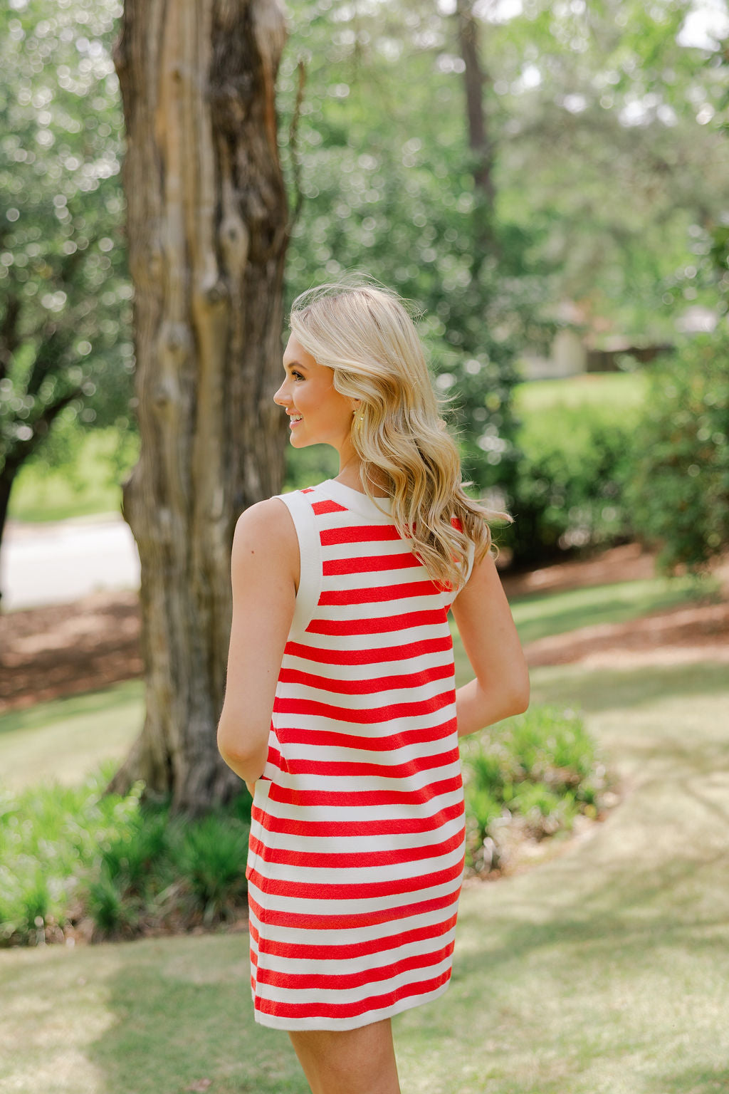 Striped Knit Mini Dress