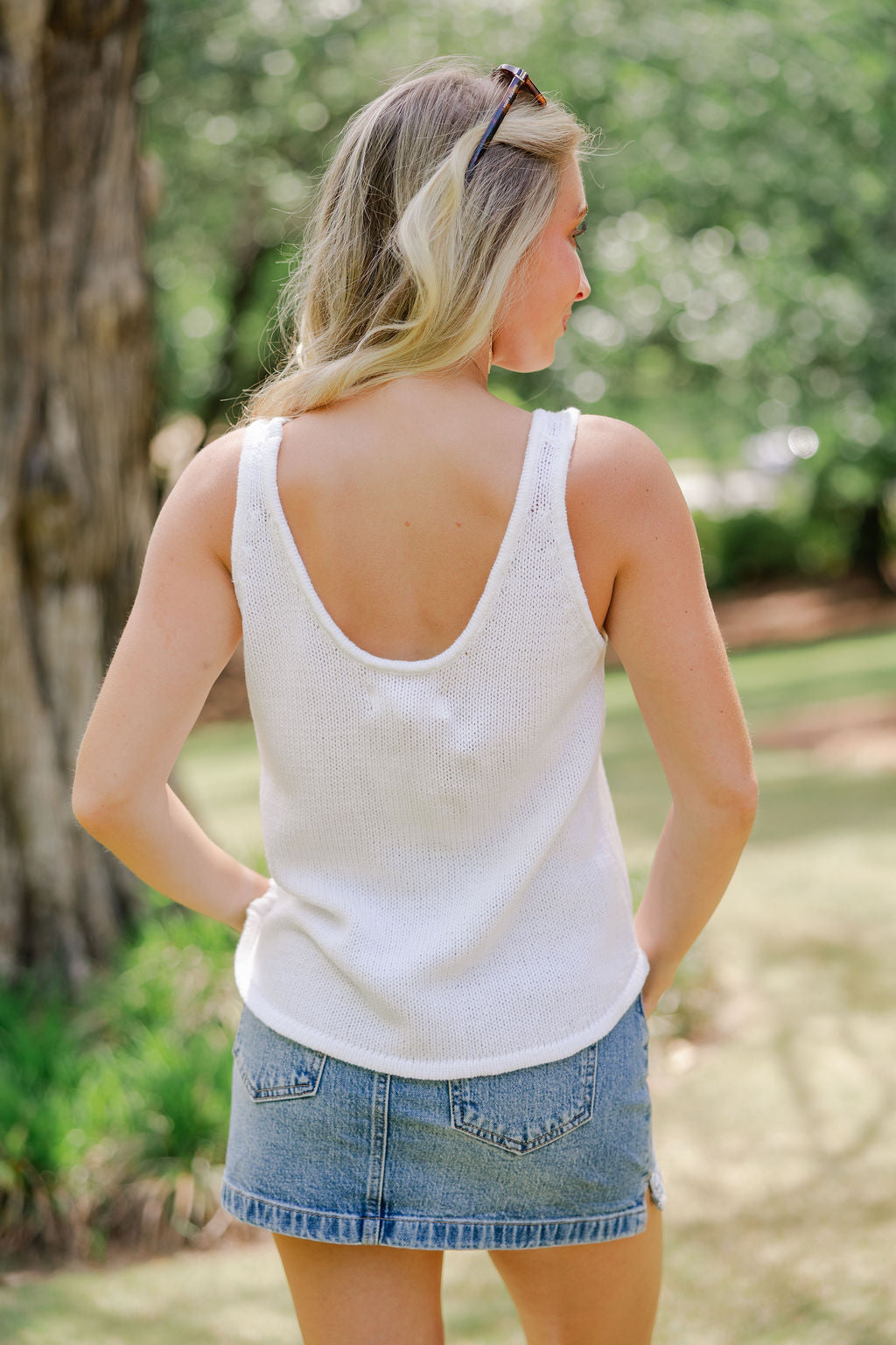 American Flag Sweater Tank