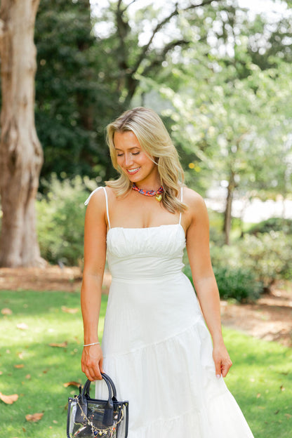 Kinsley Smocked Back Tiered Midi Dress
