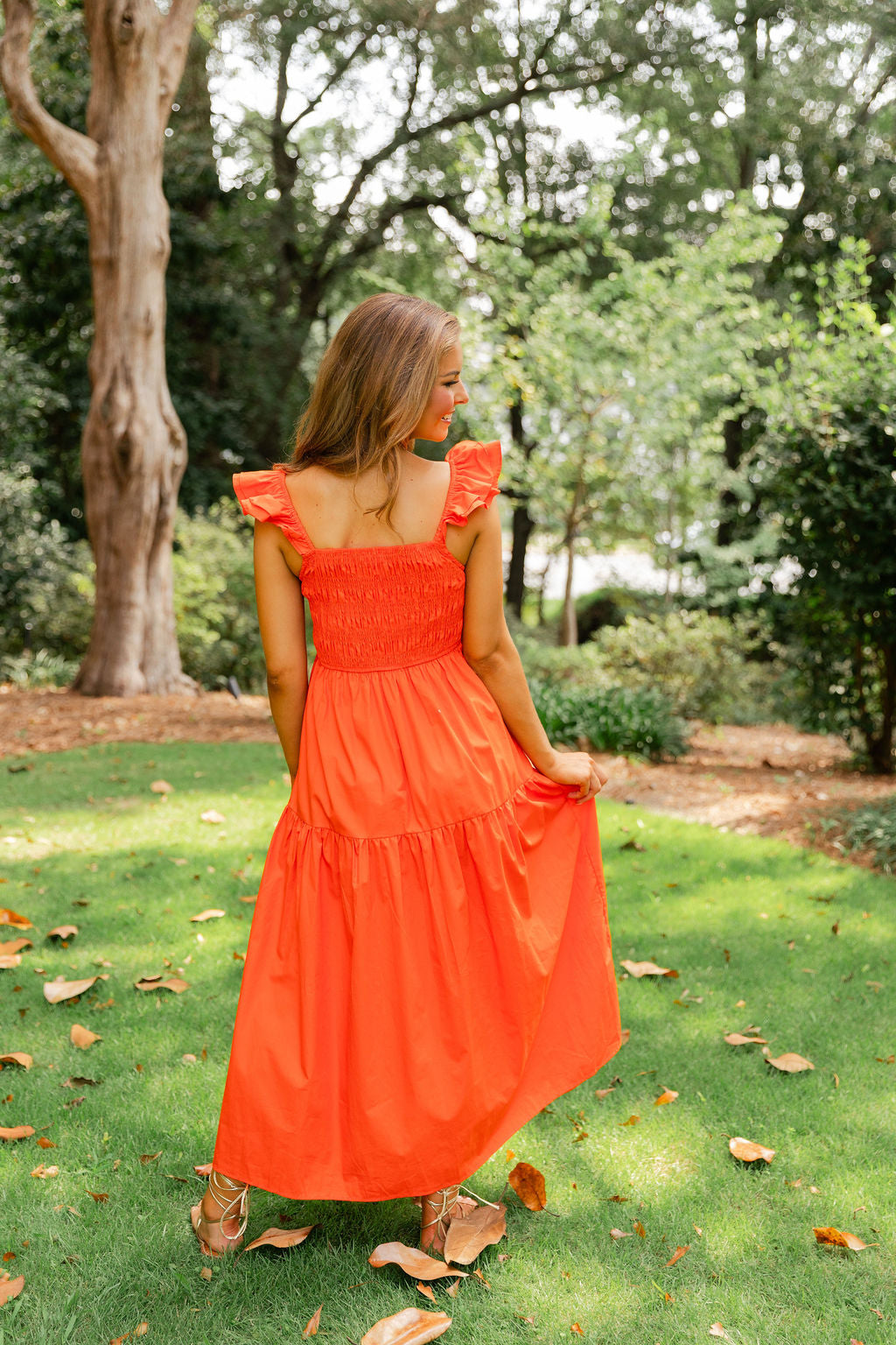 Pleated Bodice Maxi Dress