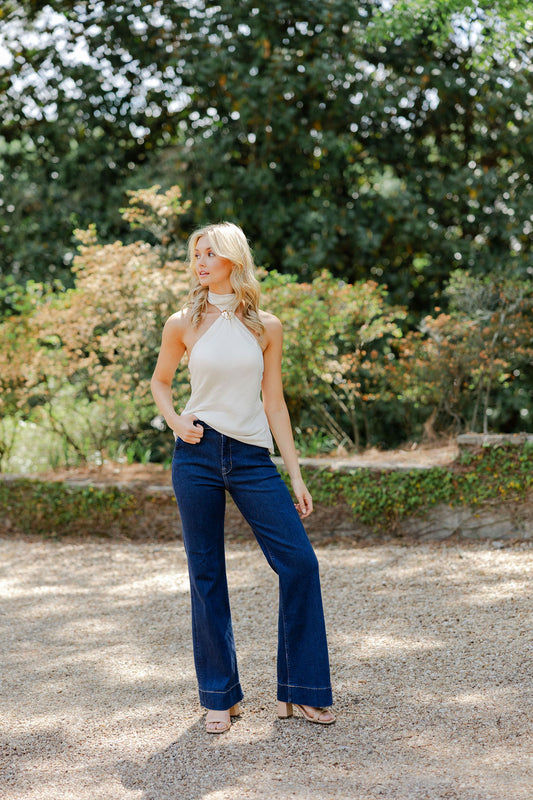 Hardware Detail Halter Top