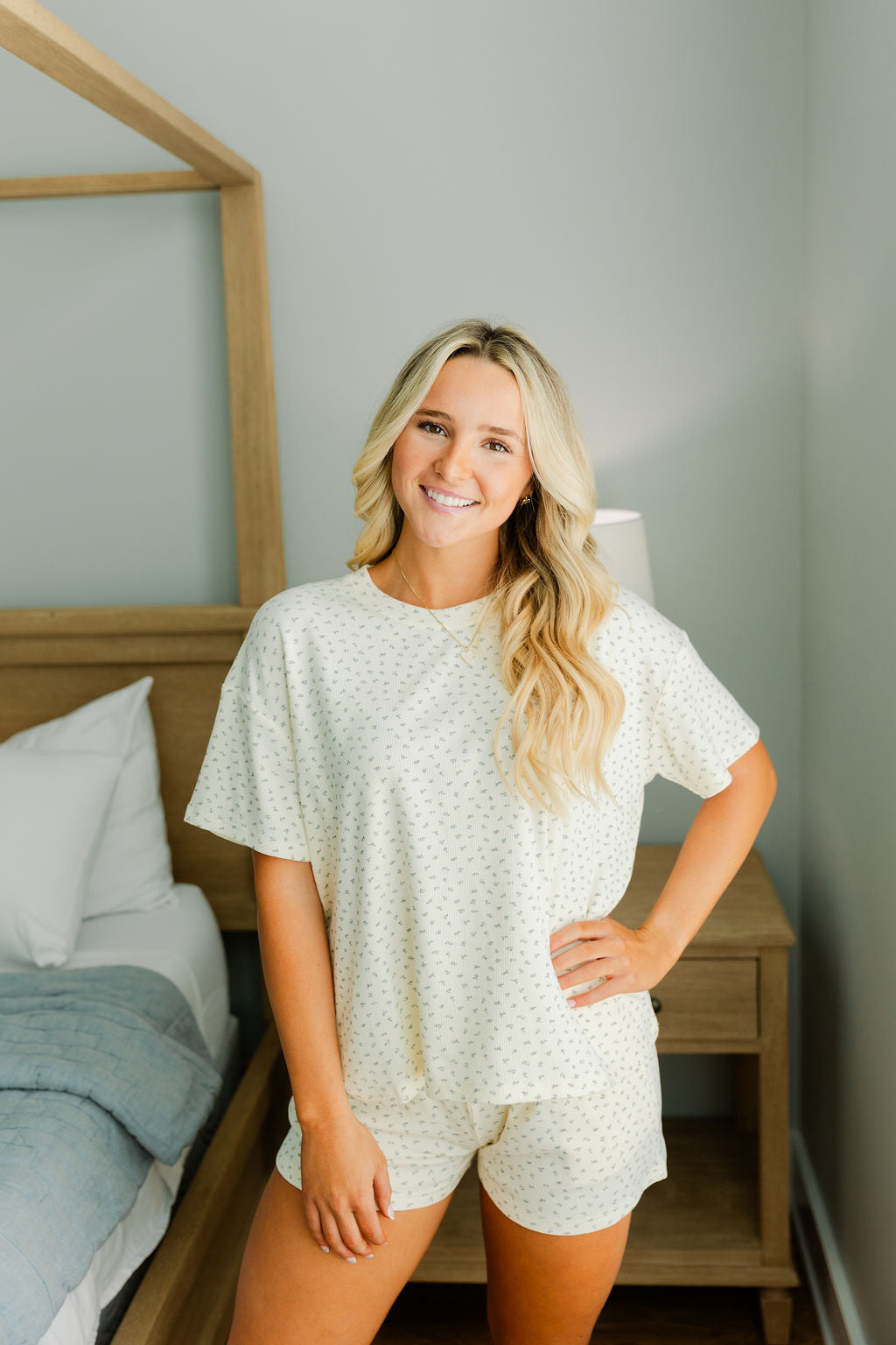 FLORAL LOUNGEWEAR SET