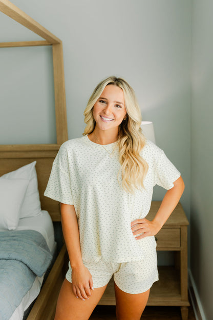FLORAL LOUNGEWEAR SET