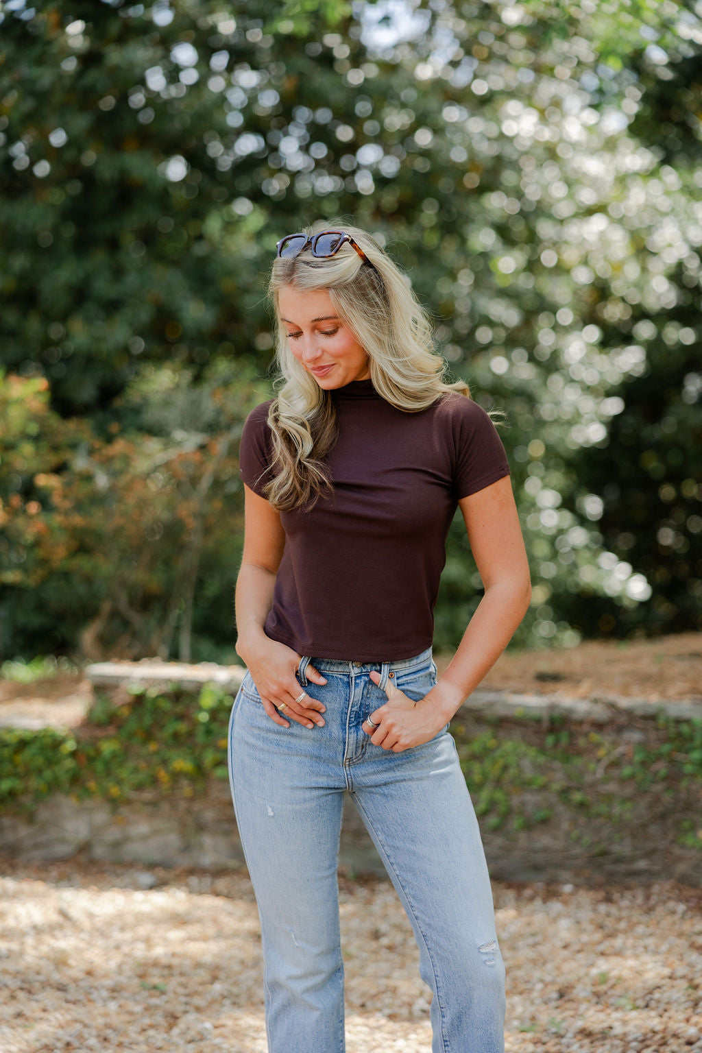 Mock Neck Top