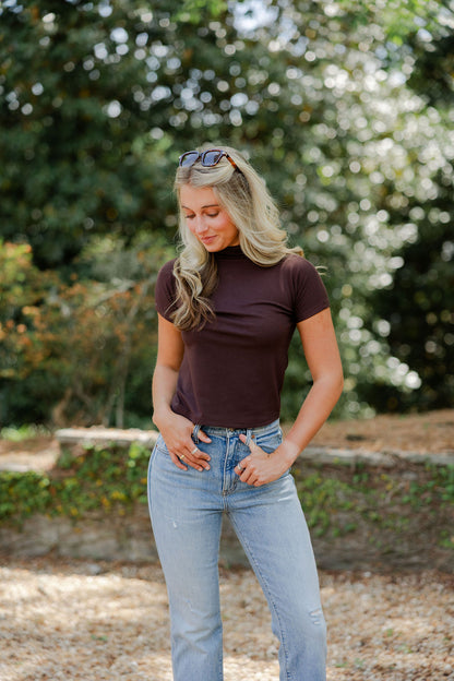 Mock Neck Top