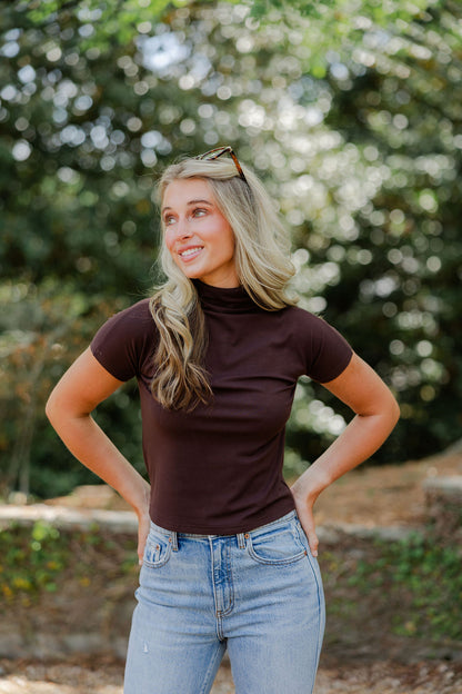 Mock Neck Top