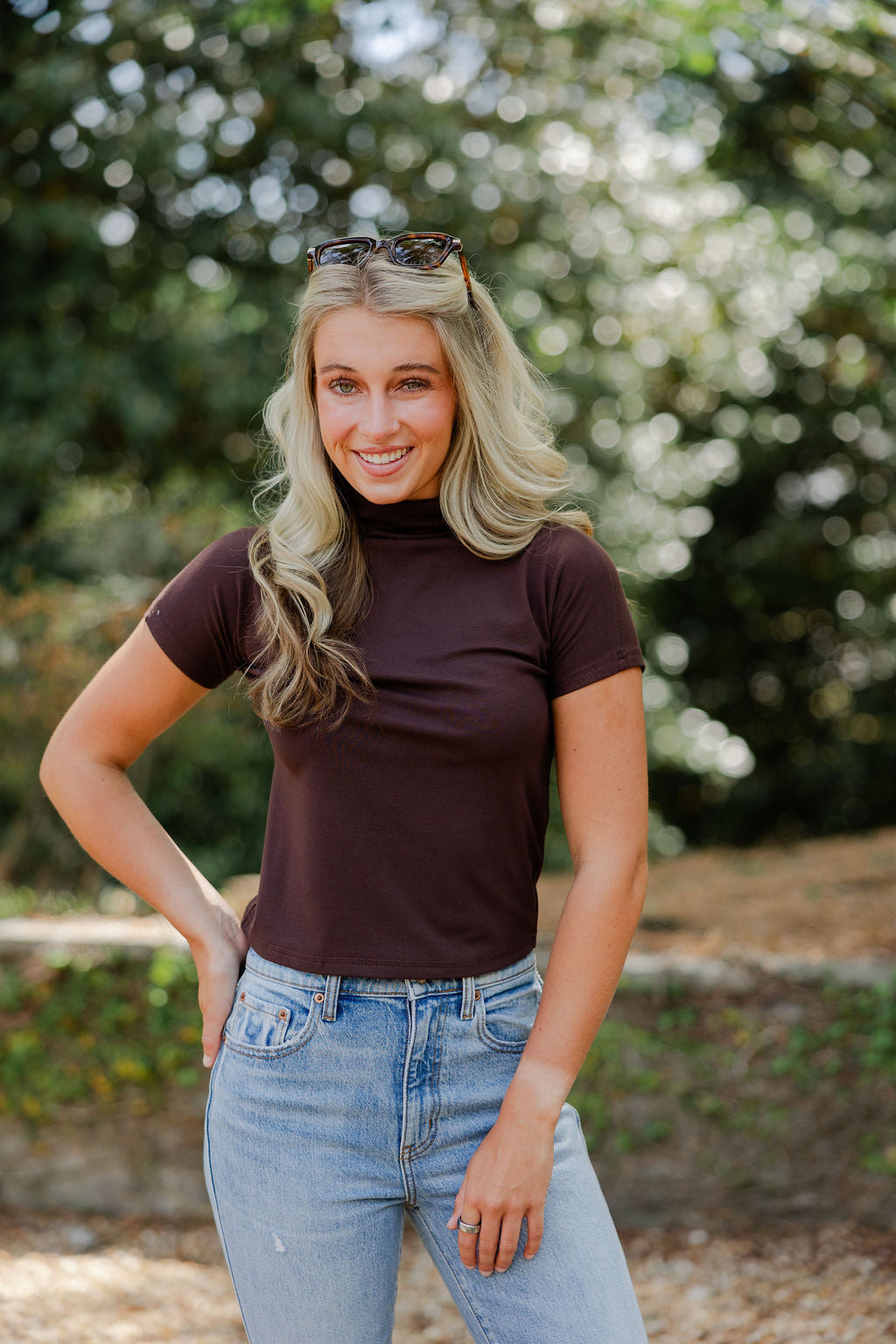 Mock Neck Top