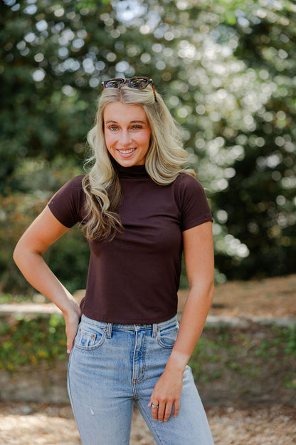 Mock Neck Top