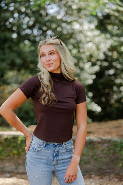 Mock Neck Top