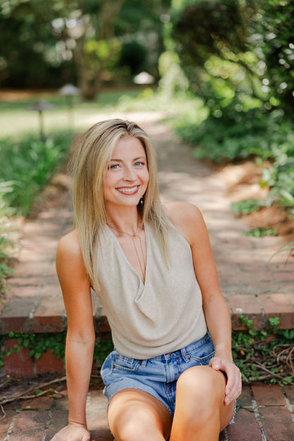 Mila Cowl Neck Halter Top