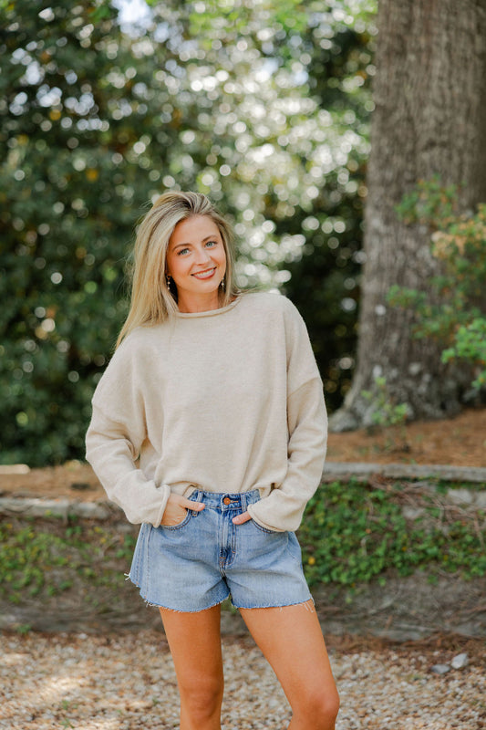 Natural Piper Pullover Sweater