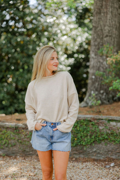 Natural Piper Pullover Sweater