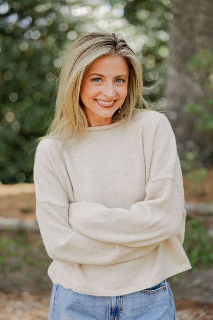 Natural Piper Pullover Sweater