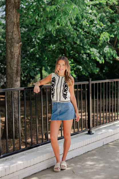Embroidered Vest