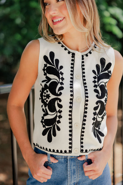 Embroidered Vest