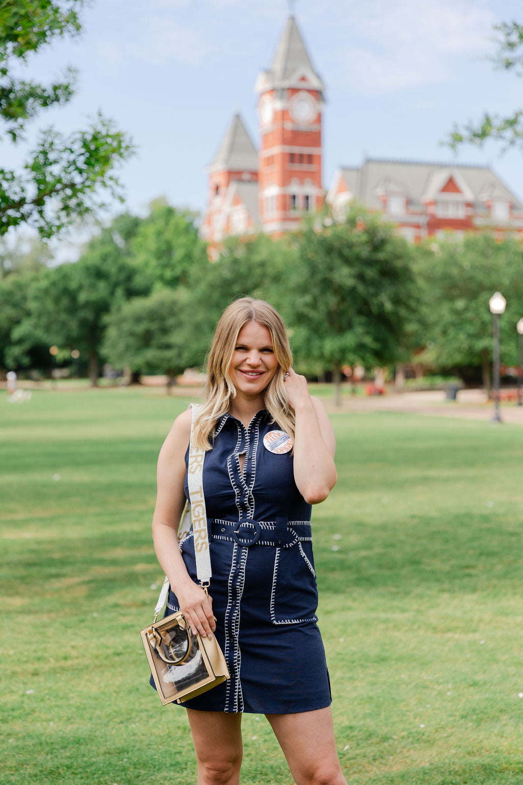 Belted Button Down Dress
