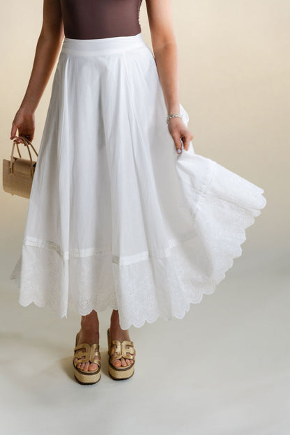 Flare Midi Skirt