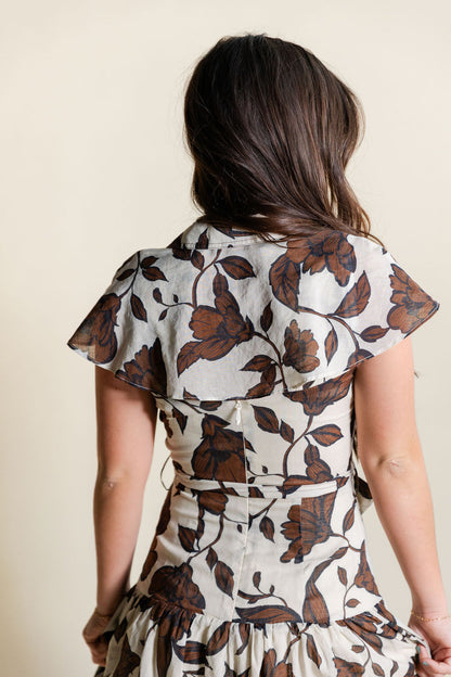 Taylor Flowy Wrap Midi Dress