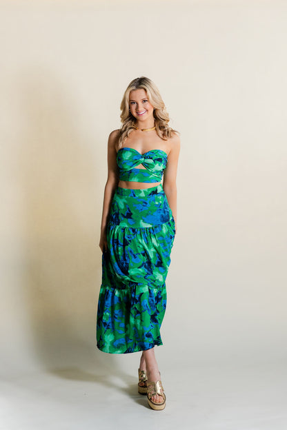 Twisted Bralette & Skirt Set