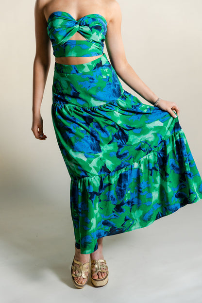 Twisted Bralette & Skirt Set